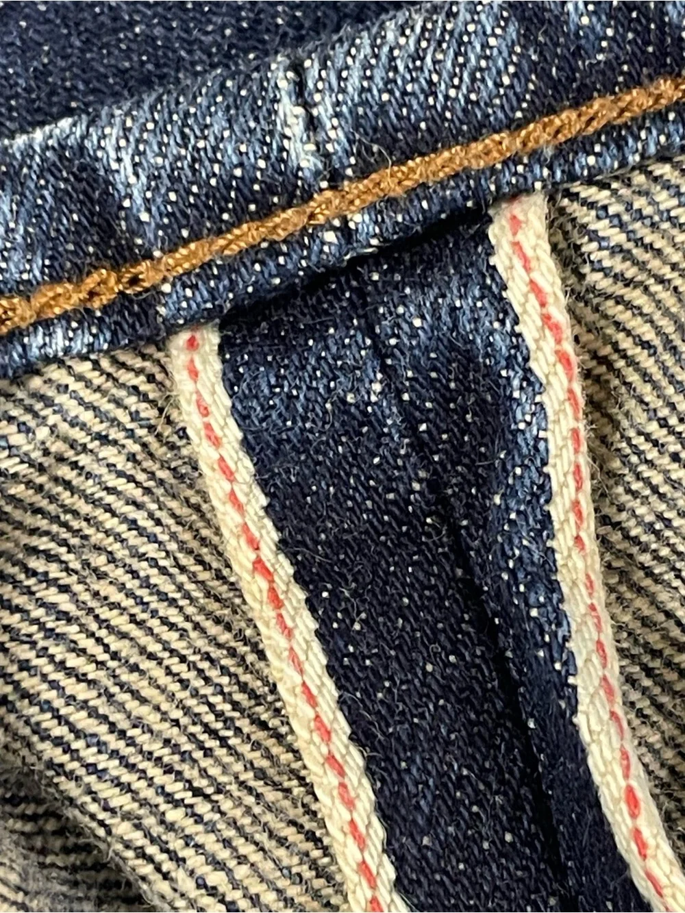 Polo Ralph Lauren Selvedge Jeans Mens 38 x 32 Slim Straight Dark Wash Denim 135